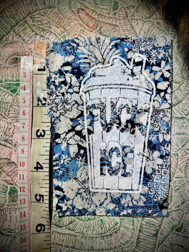Fuck ICE slushie sew on patch
