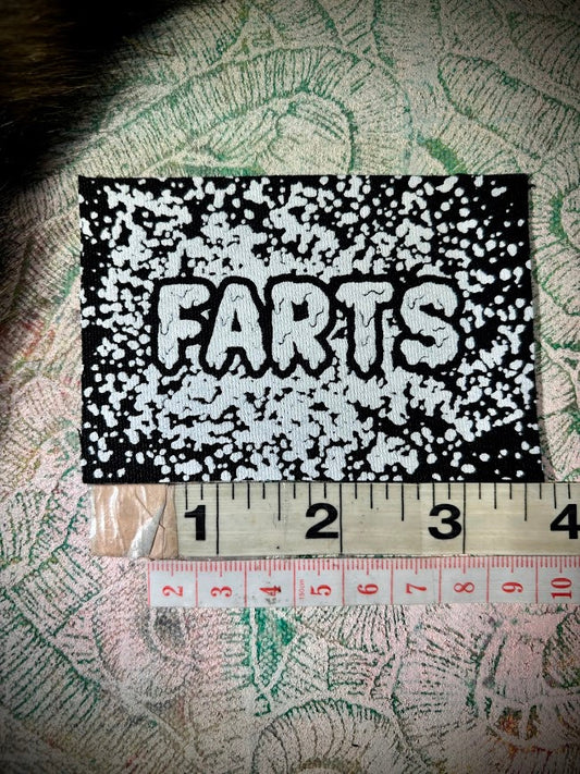 It's a patch that says Farts.