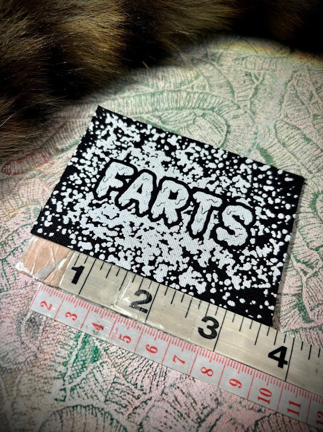 It's a patch that says Farts.