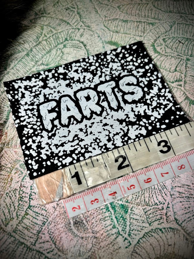 It's a patch that says Farts.