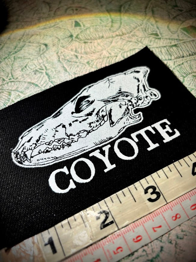 Coyote Skull sew on patch