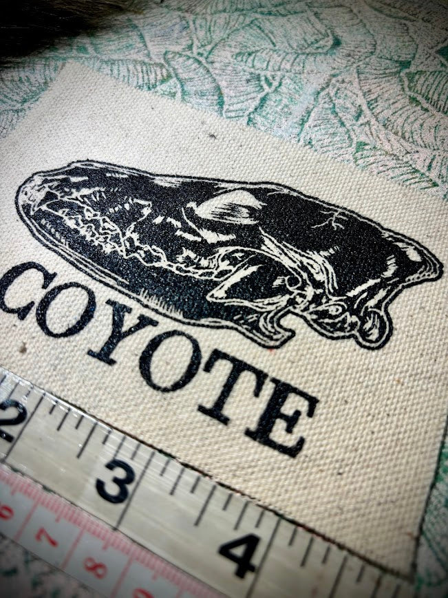 Coyote Skull sew on patch