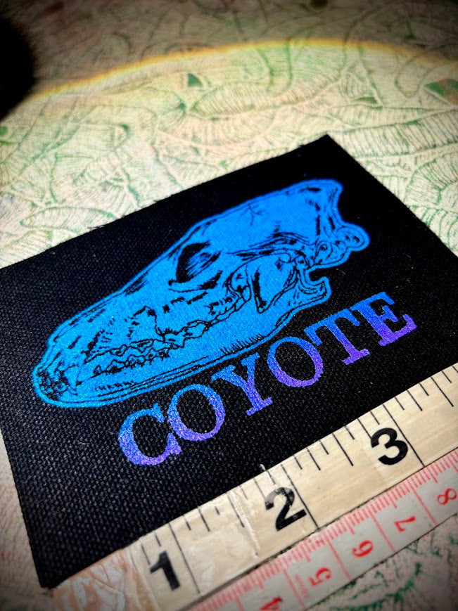 Coyote Skull sew on patch
