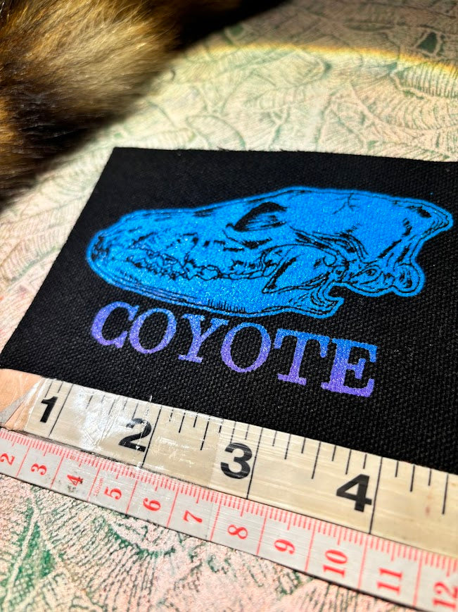 Coyote Skull sew on patch