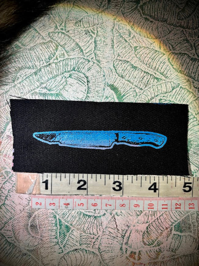 tiny knife sew on patch