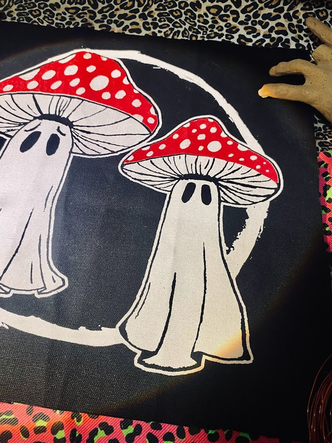 Mushroom ghosts back patch.