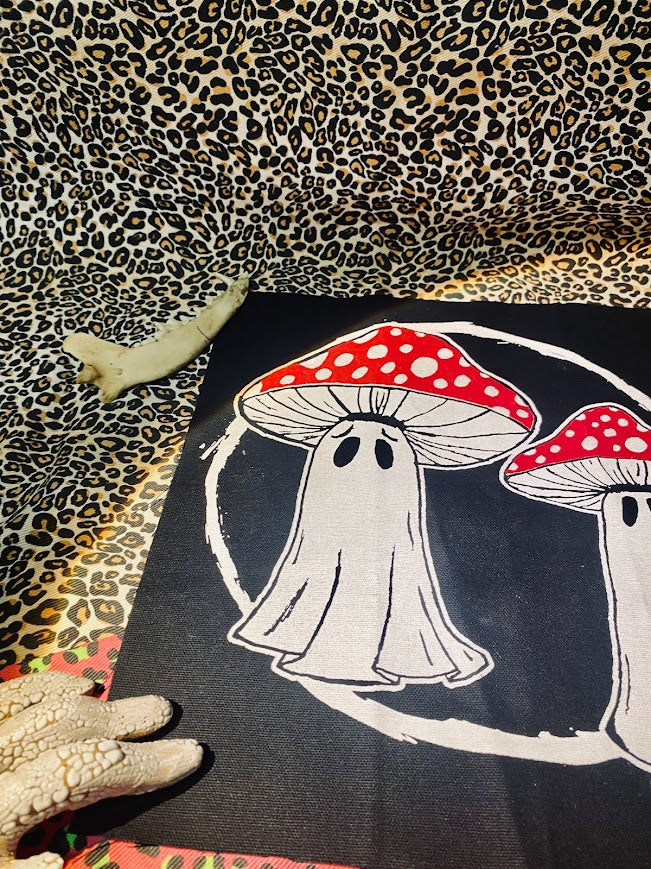Mushroom ghosts back patch.