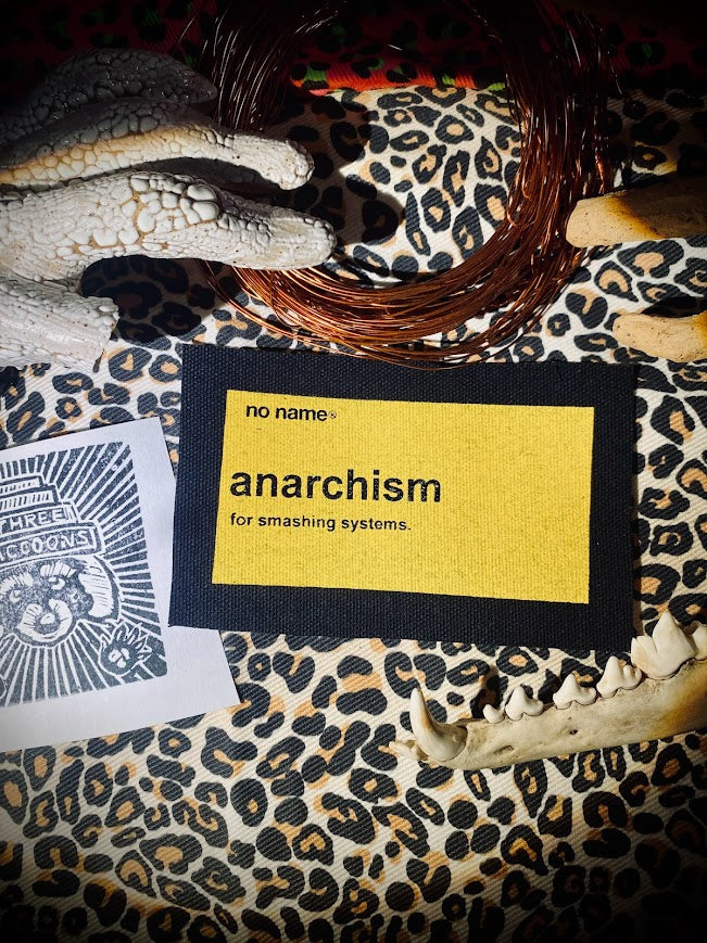 No Name, No Frills anarchism patch