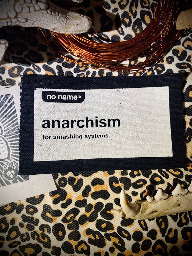 No Name, No Frills anarchism patch