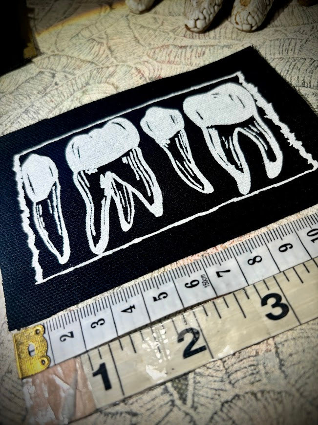 1312 teeth, read the roots, punk patch.