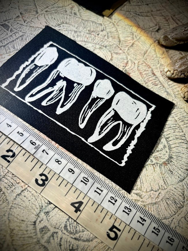 1312 teeth, read the roots, punk patch.