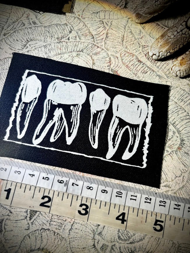 1312 teeth, read the roots, punk patch.