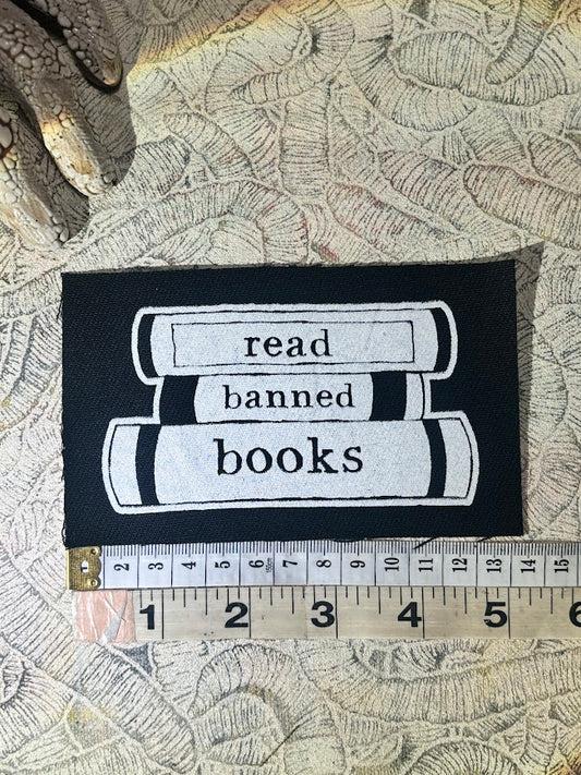 Read banned books sew on patch
