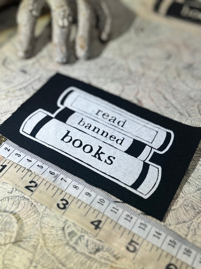Read banned books sew on patch