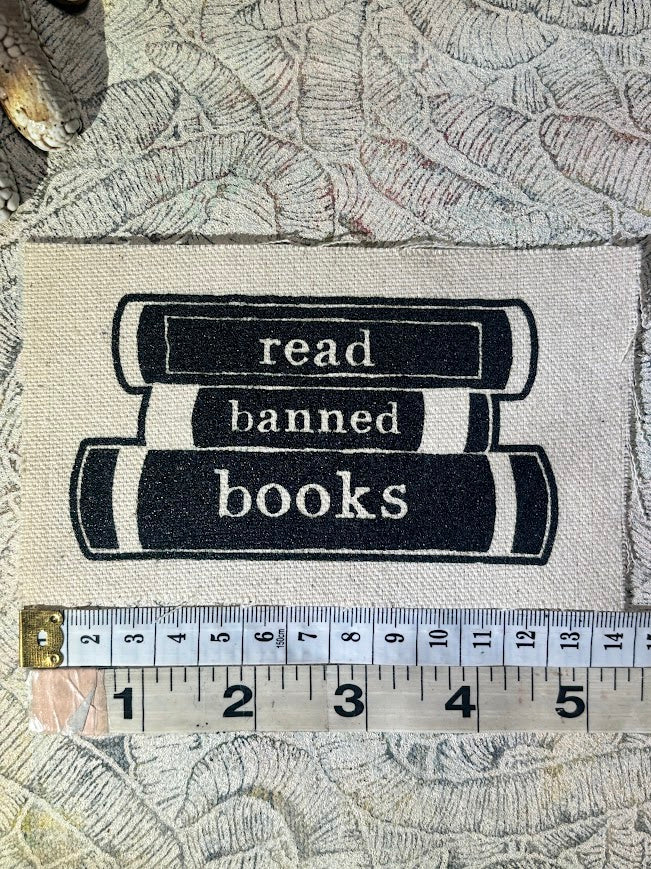 Read banned books sew on patch