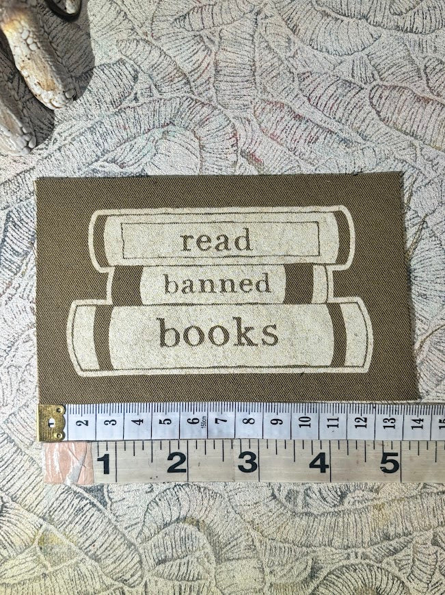 Read banned books sew on patch