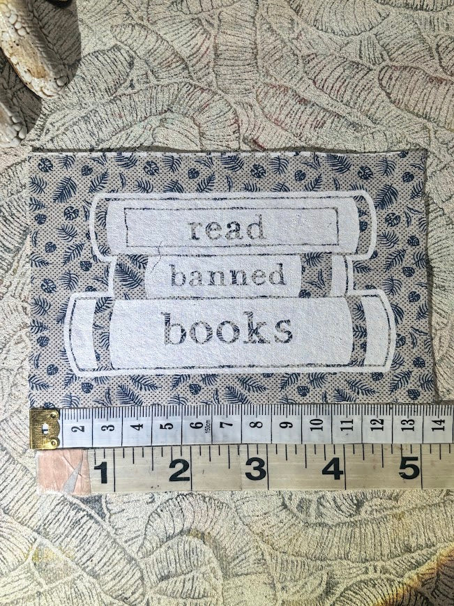 Read banned books sew on patch