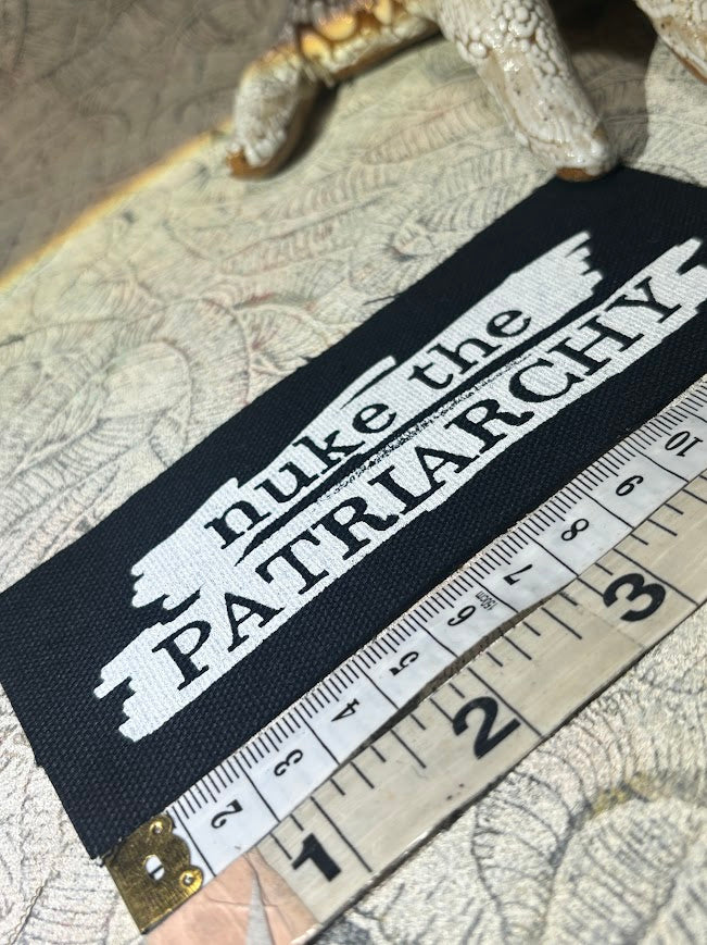 Nuke The Patriarchy sew on patch