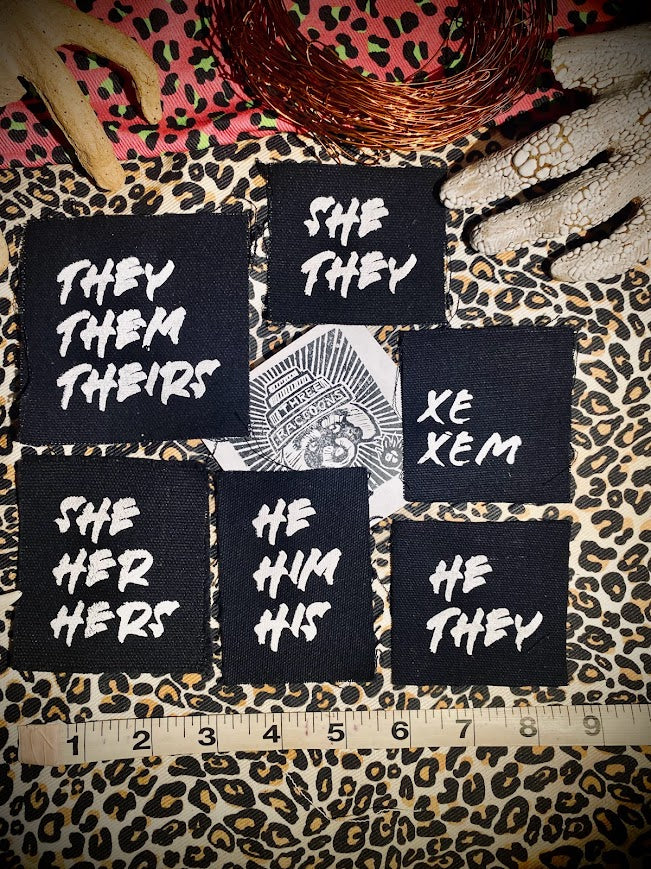 Pronoun patches!