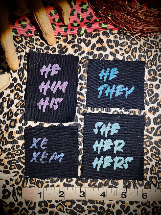 Pronoun patches!