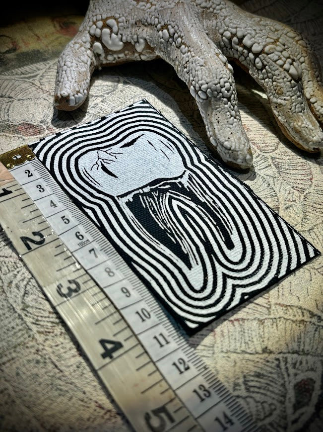 Tooth with a toothache patch