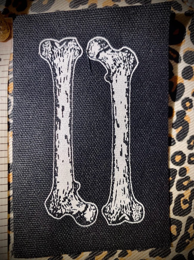 Two bones sew on patch