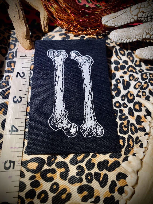 Two bones sew on patch