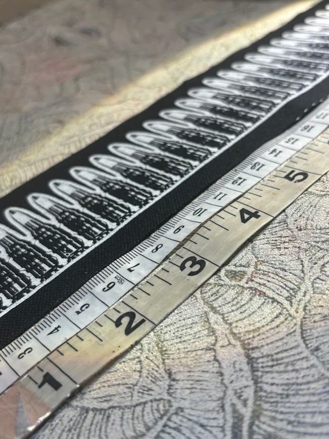 Long bullet belt patch.