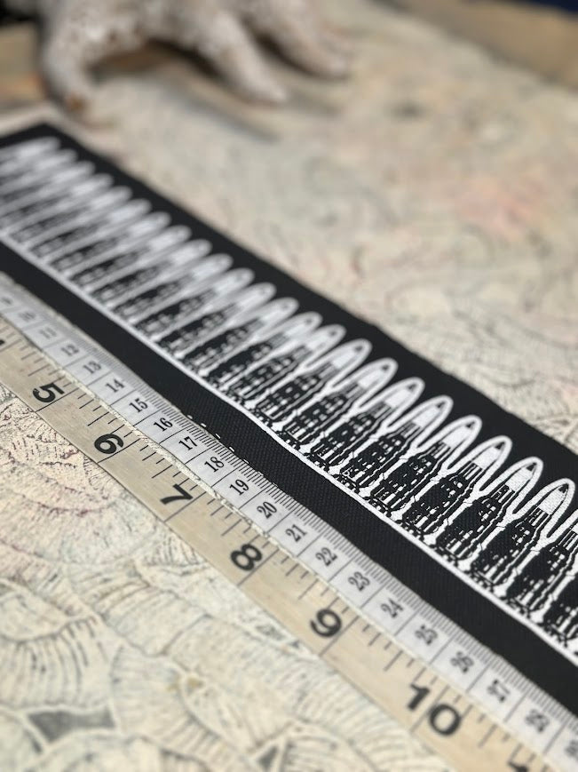 Long bullet belt patch.