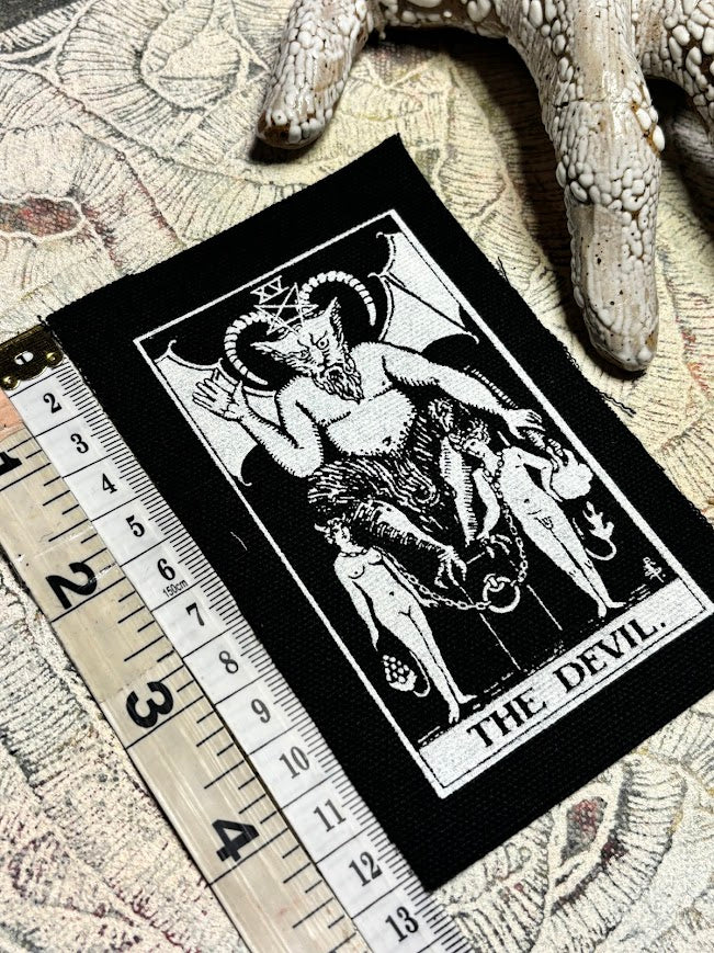 The Devil tarot card patch.