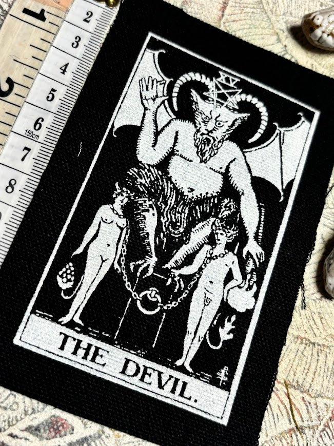The Devil tarot card patch.