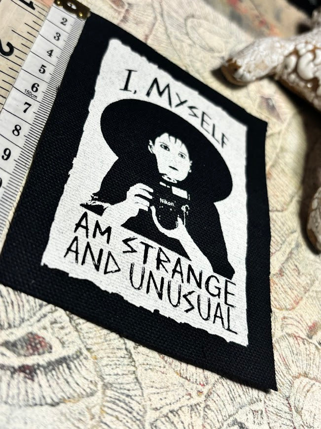 Lydia Deetz, I myself am strange and unusual patch.