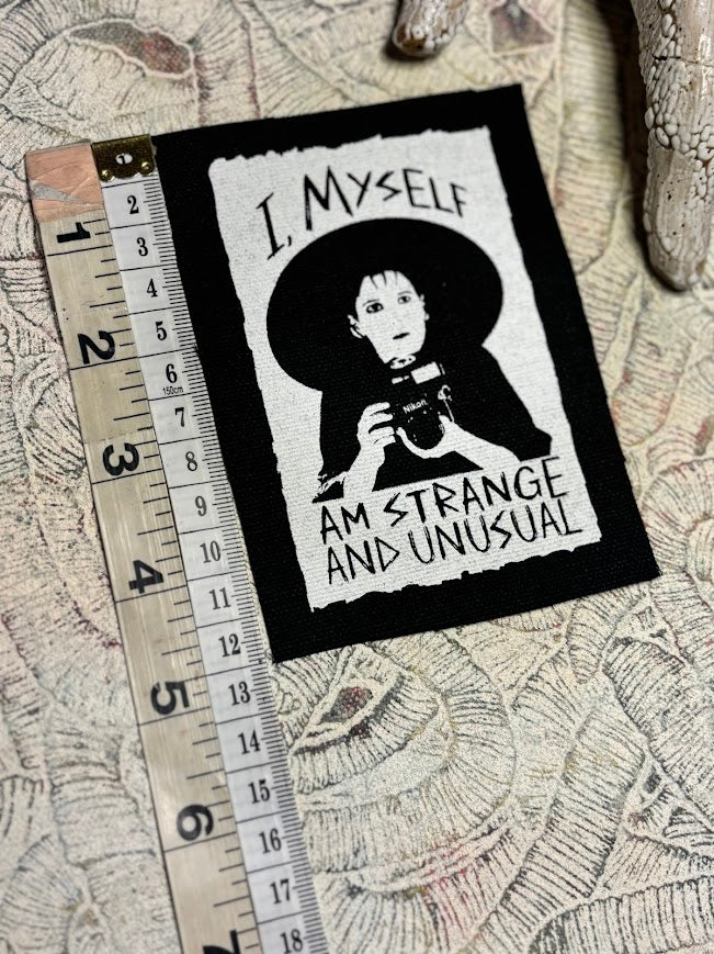 Lydia Deetz, I myself am strange and unusual patch.