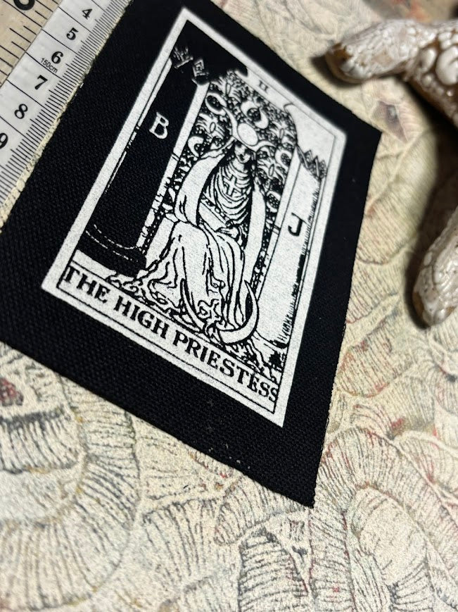 High Priestess tarot card patch.