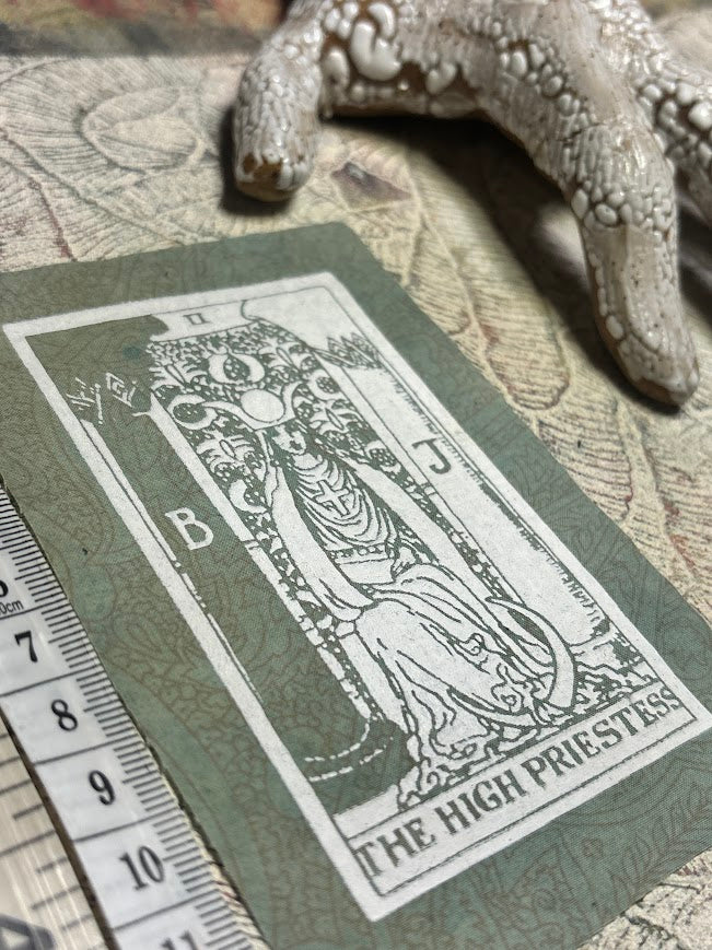 High Priestess tarot card sew on patch