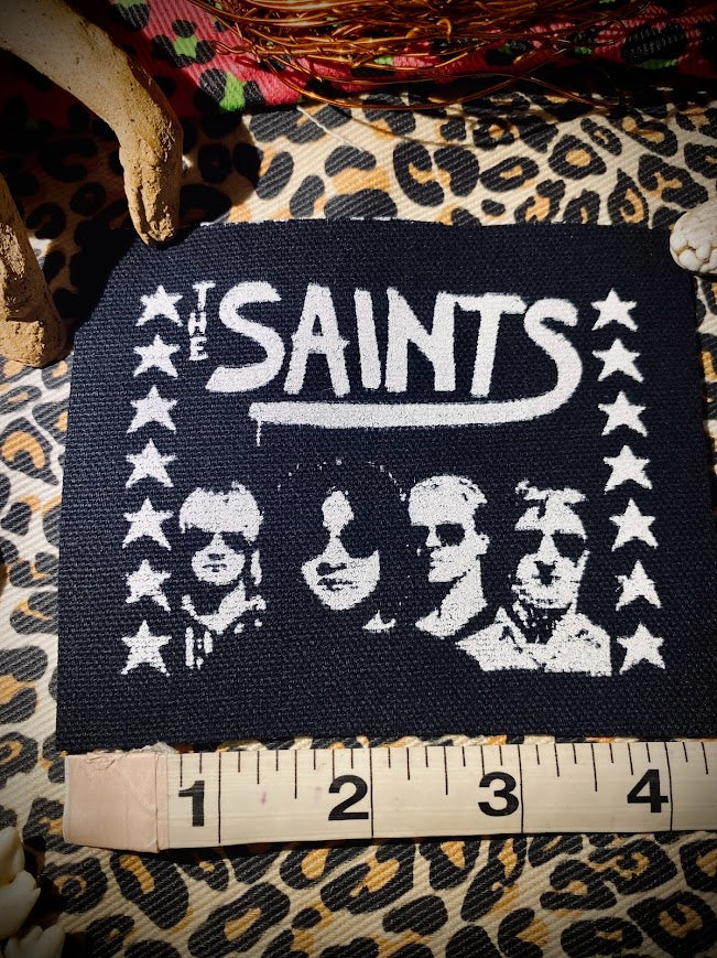 The Saints sew on patch