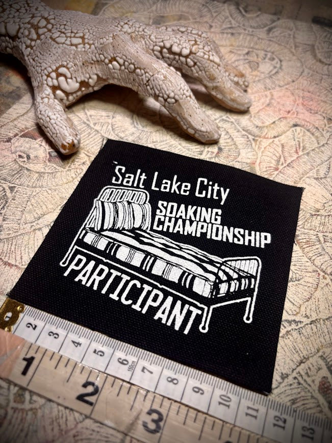 Salt Lake City Soaking Championships participation ribbon.