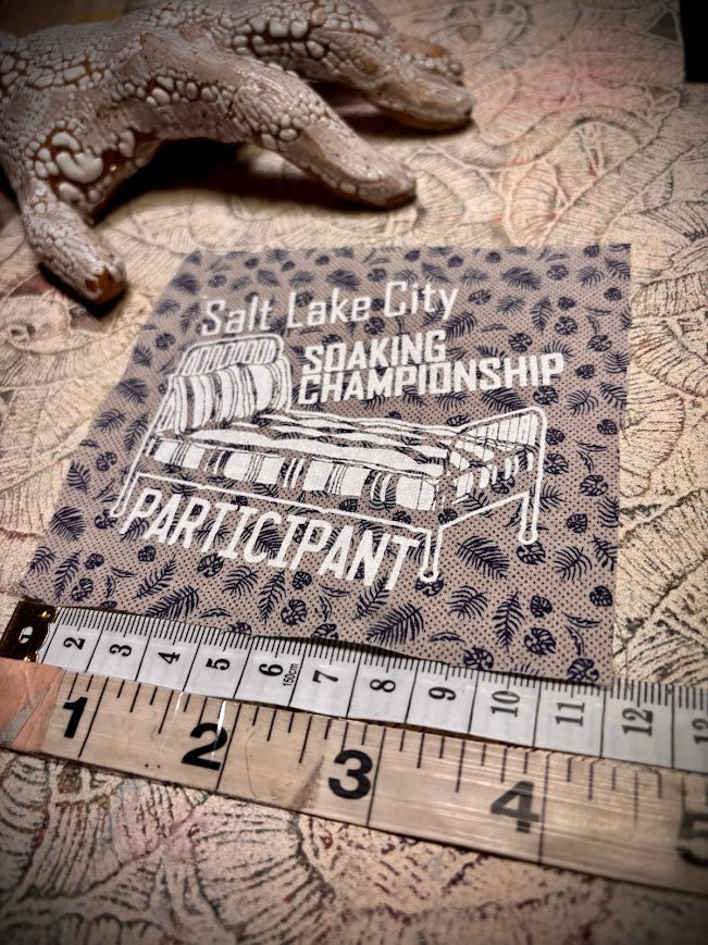 Salt Lake City Soaking Championships participation trophy