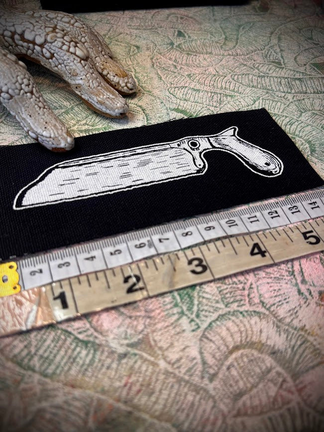 Bone saw patch.