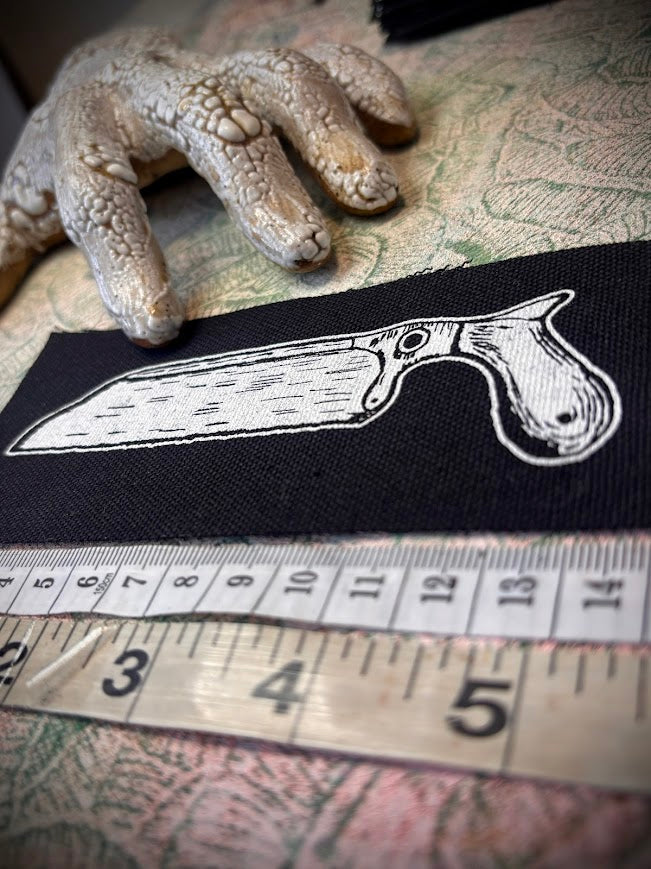 Bone saw sew on patch