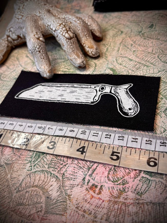 Bone saw sew on patch