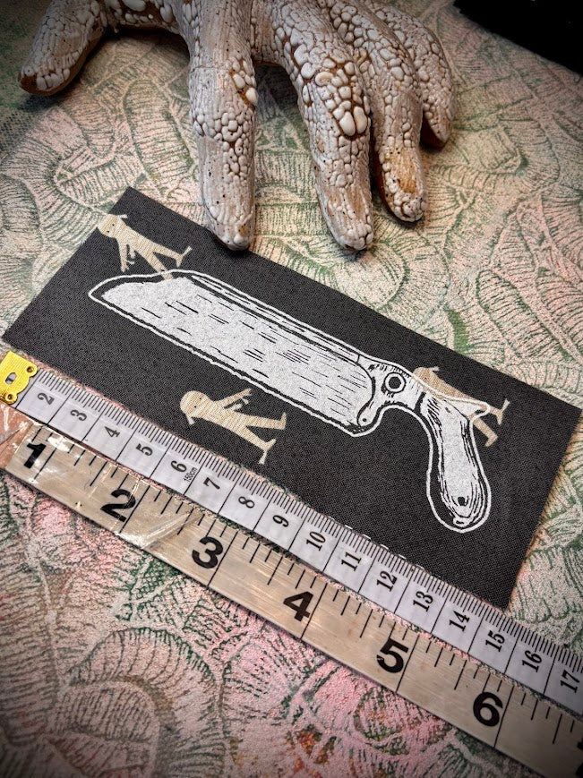 Bone saw sew on patch