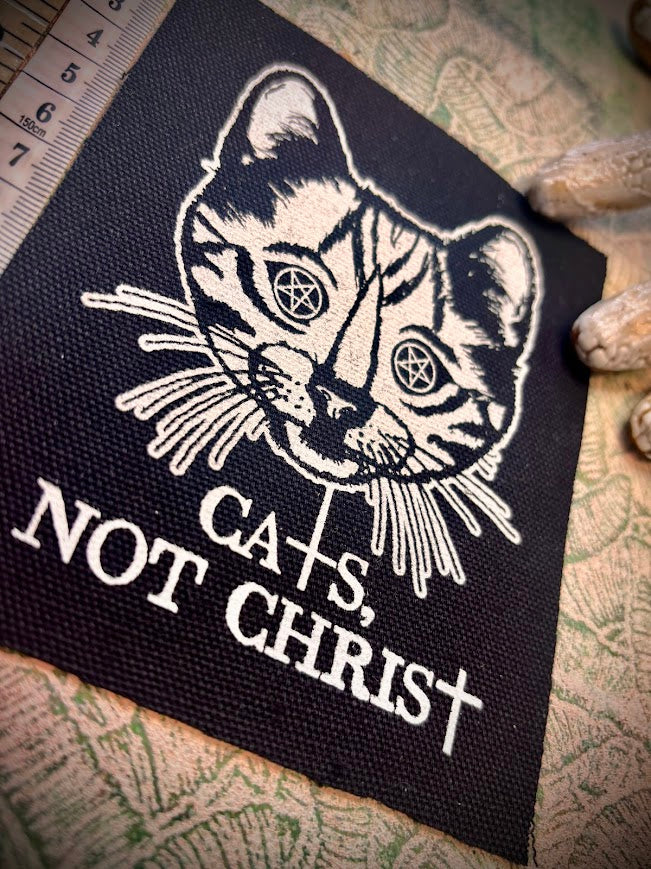 Cats not Christ! patch.