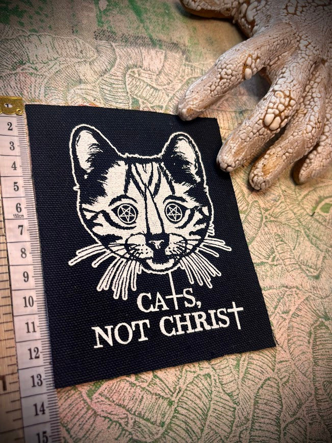 Cats not Christ! patch.