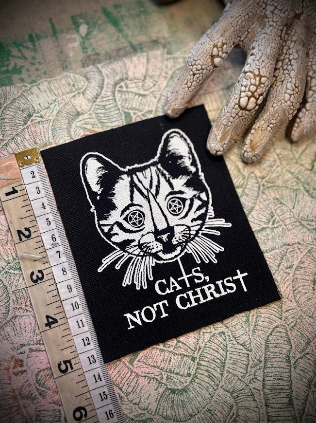Cats not Christ! patch.