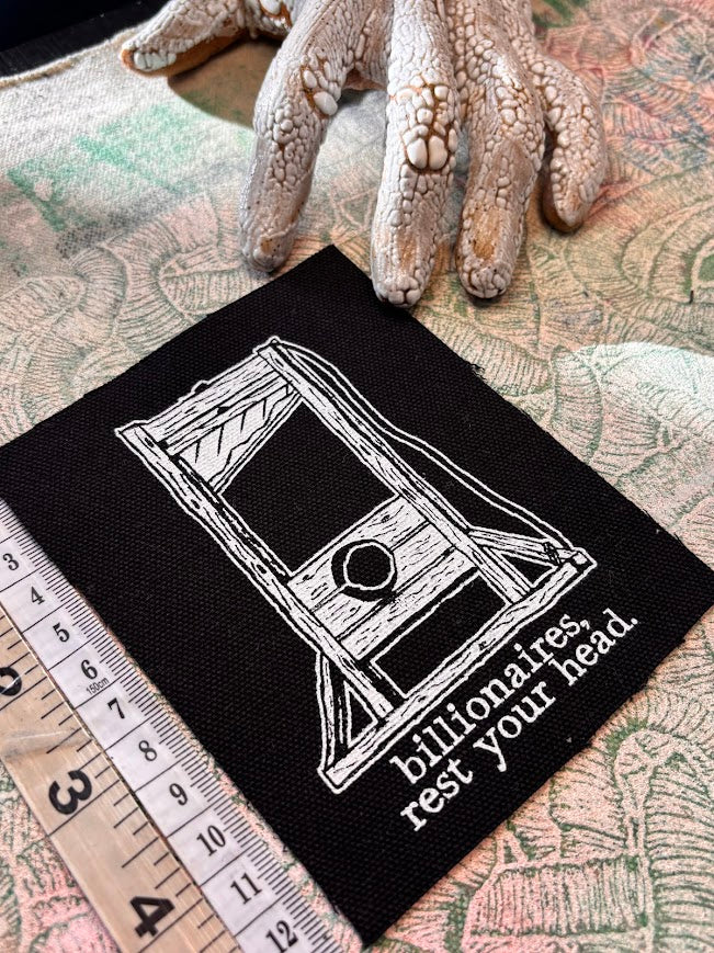 Guillotine patch. Billionaires, rest your head.