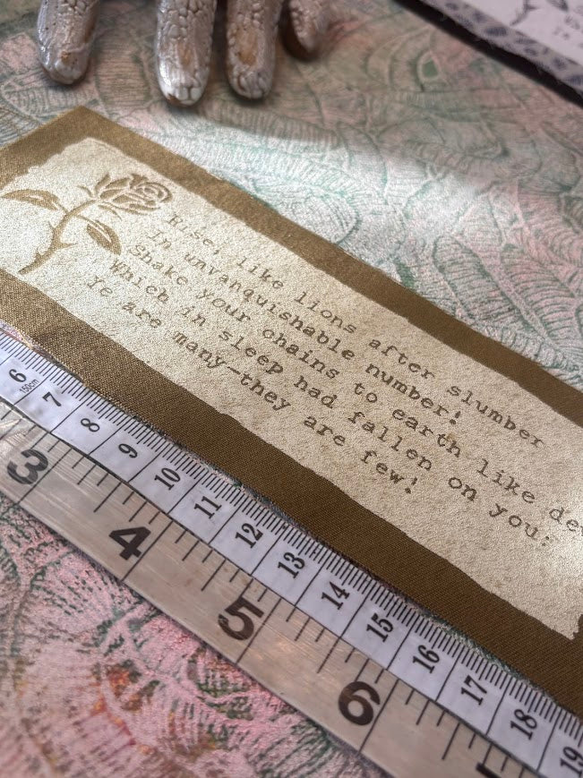 The Masque of Anarchy poem patch