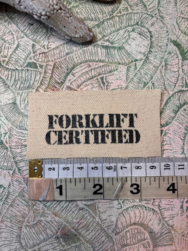 Forklift Certified mini patch