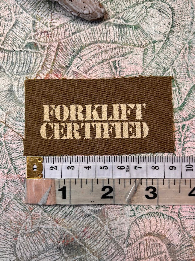 Forklift Certified mini patch