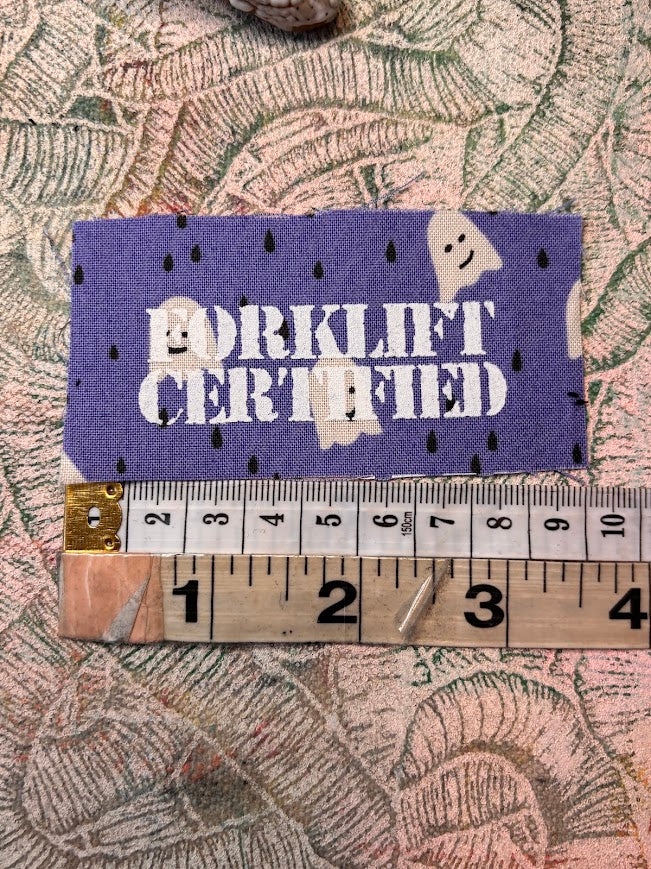 Forklift Certified mini patch
